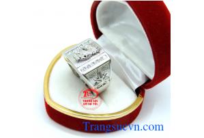 Vàng tây 18k nhẫn nam chất lượng vàng đảm đeo bền đẹp sáng bóng, tinh tế và sang trọng dành cho phái mạnh