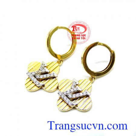 Bông tai vàng tây 18k đẹp