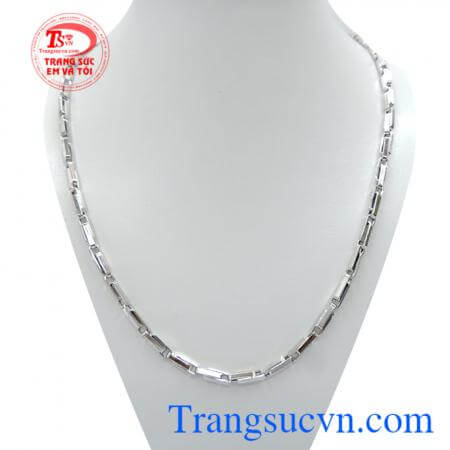 Dây vàng trắng Italy 18k sang trọng và mạnh mẽ