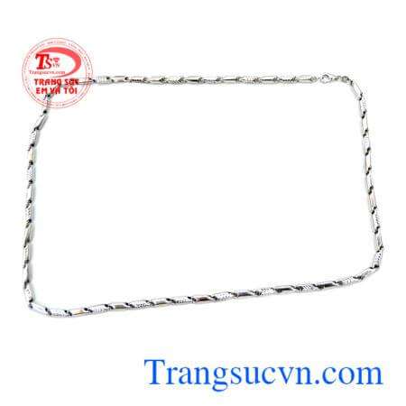 Dây chuyền vàng Ý trắng 18k