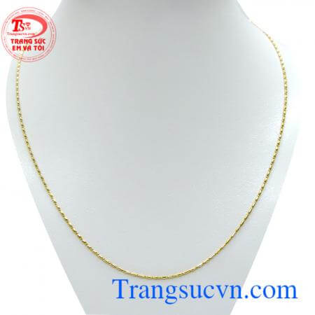 Dây chuyền nữ vàng tây 18k đẹp