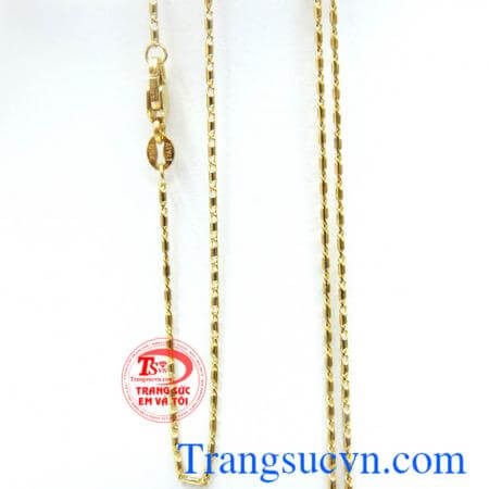 Dây chuyền nữ vàng tây 18k đẹp