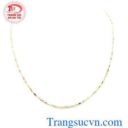 Dây chuyền 18k Italy bền đẹp, dây chuyền vàng tây nhập khẩu