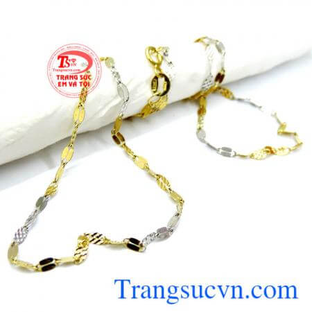 Dây Italy nữ móc khóa tình yêu, dây chuyền ý 18k, thiết kế tinh tế sang trọng