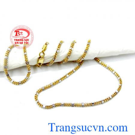 Dây chuyền ý kiểu đẹp 18k