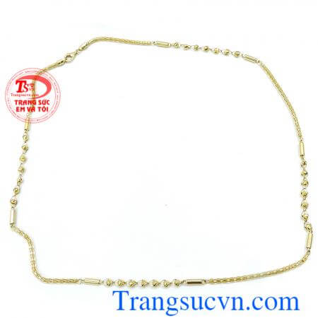 Dây chuyền vàng màu ý 18k