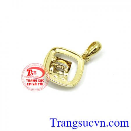 Mặt nữ vàng đẹp, nhỏ xinh. Mặt dây chuyền vàng 10k korea