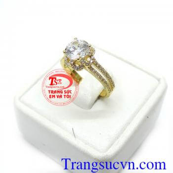 Nhẫn Nữ Đá Quý Thời Trang Sản Phẩm Chất Lượng Và Giá Tốt. Nhẫn nữ vàng tây 10k korea
