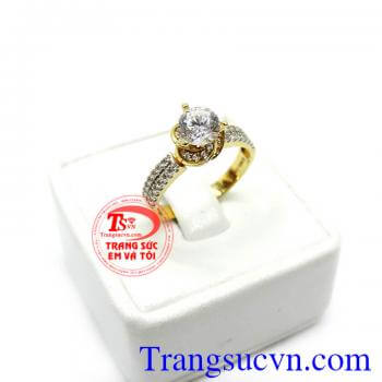 Nhẫn nữ điệu đà sang trọng. Nhẫn nữ đá quý korea 10k