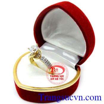 Nhẫn nữ đá quý korea 10k