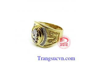 Nhẫn nam mặt rồng sang trọng