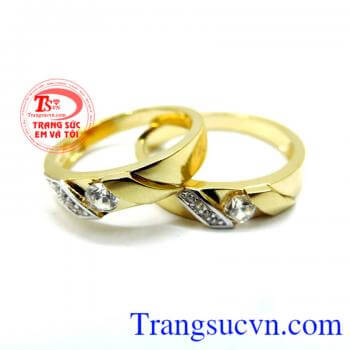Nhẫn cưới cặp đôi uyên ương Korea
