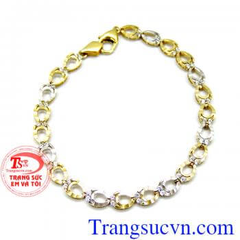 Lắc nữ vàng tây korea đẹp