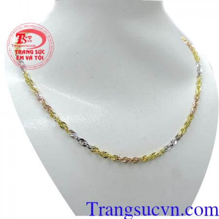 Dây chuyền vàng tây đẹp, giá chuẩn, dây chuyền vàng thiết kế kiểu dáng Italy