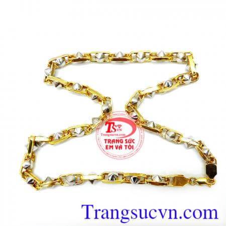 Dây chuyền nam vàng tây sang trọng, mạnh mẽ