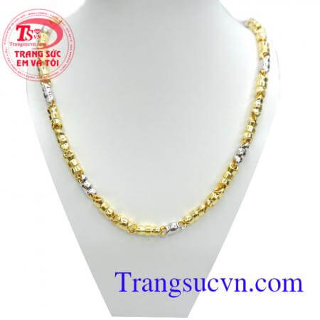 Dây chuyền nam vàng tây 10k mạnh mẽ, dây chuyền nam vàng tây thiết kế theo yêu cầu, dây chuyền thể hiện được sự mạnh mẽ, phong cách và bản lĩnh của phái mạnh