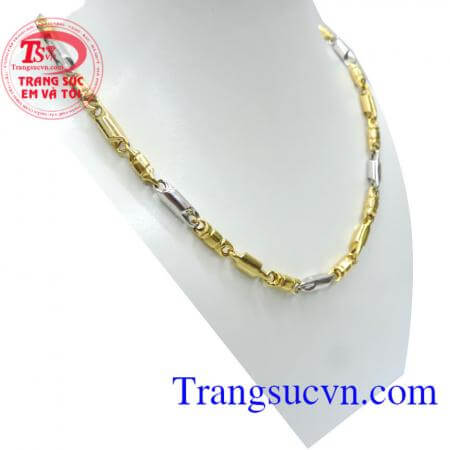 Dây chuyền nam vàng tây sang trọng, mạnh mẽ