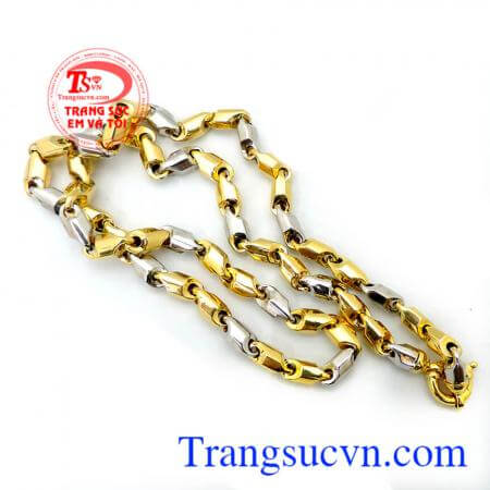 Dây chuyền nam vàng tây sang trọng, tinh tế