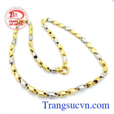 Dây chuyền nam vàng tây sang trọng, tinh tế