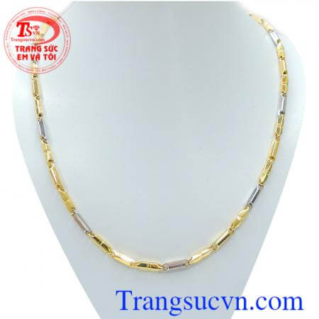 Dây vàng 14k nam nhỏ cá tính, dây chuyền nam vàng tây 14k, vàng chuẩn chất lượng