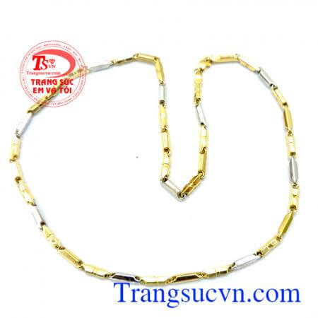 Dây vàng 14k nam nhỏ cá tính, dây chuyền nam vàng tây 14k, vàng chuẩn chất lượng