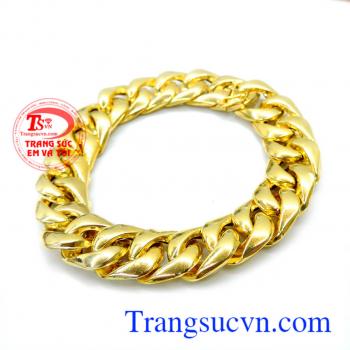 Lắc tay vàng 10k nam tính