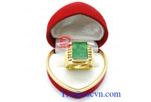 Nhẫn nam jadeite cá tính