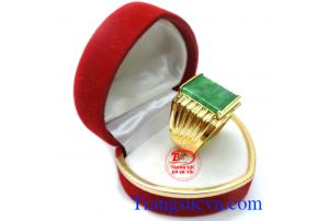 Nhẫn nam jadeite cá tính, nhẫn nam thời trang, nhẫn nam ngọc cẩm thạch thiên nhiên chuẩn chất lượng