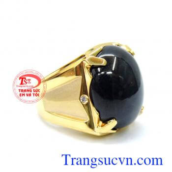 Nhẫn đá quý sapphire thiên nhiên, có giấy kiểm định