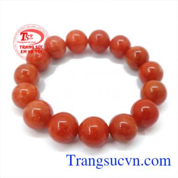 Chuỗi tay jadeite đỏ sang trọng
