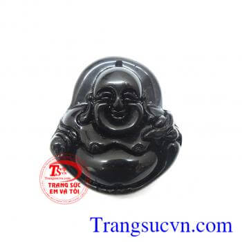 Mặt dây phong thủy đá Obsidian