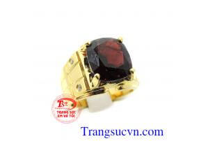 Nhẫn vàng đá ganet tự nhiên hàng đảm bảo chất lượng nhẫn nam và vàng Uy tín nhiều năm bán hàng trên toàn quốc