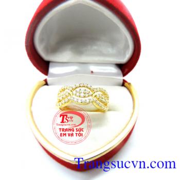 Chất lượng vàng được đảm bảo uy tín. Nhẫn nữ vàng tây 10k kiểu đẹp