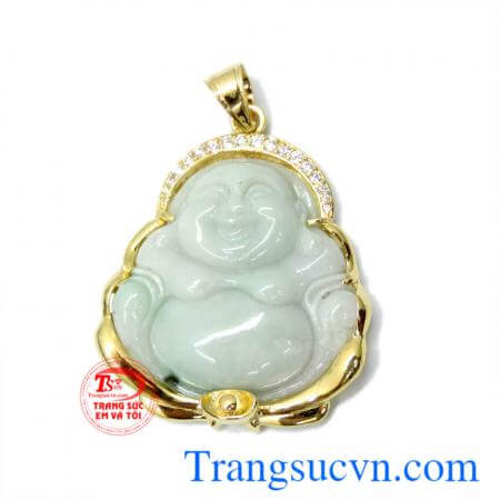 mặt ngọc cẩm thạch thiên nhiên chuẩn chất lượng, đeo phong thủy, mang lại may mắn tiền tài