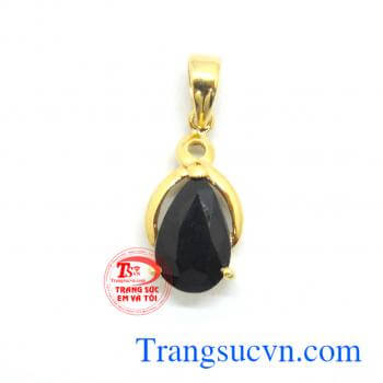 Mặt dây sapphire giọt nước đẹp