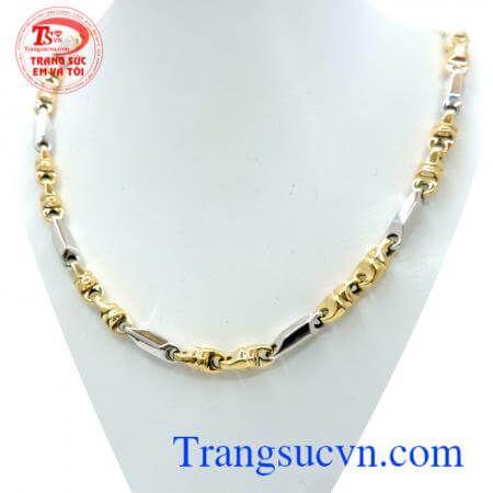 Dây chuyền vàng Italy 18k đẹp quý phái tinh tế của phái mạnh