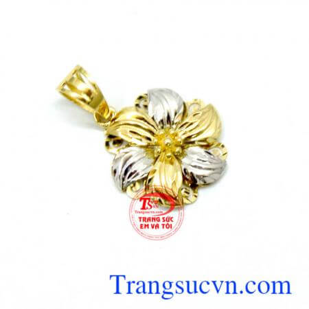 Mặt 18k hoa mai vàng giao hàng trên toàn quốc.