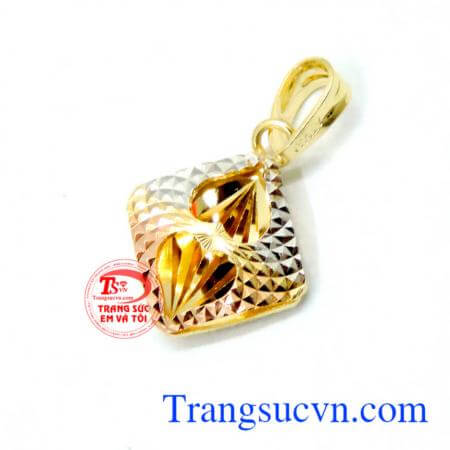 Mặt dây tình mẫu tử 18k tinh tế, giao hàng tận nơi.