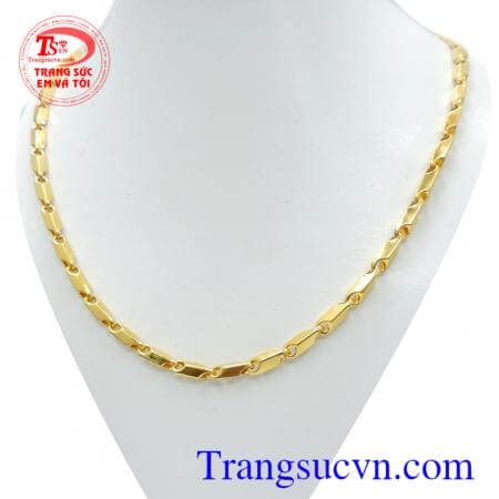 Dây chuyền nam cạnh vàng dây chuyền vàng dành cho nam chất lượng tinh tế sản phẩm dành cho phái mạnh