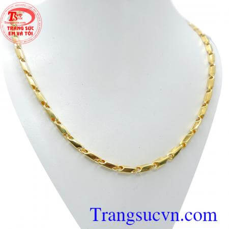 Dây chuyền nam vàng tây thời trang và phong cách