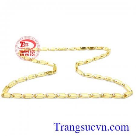 Dây chuyền nam vàng tây thời trang và phong cách