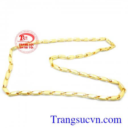 Dây chuyền nam cạnh vàng dây chuyền vàng dành cho nam chất lượng tinh tế sản phẩm dành cho phái mạnh