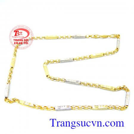 Dây chuyền nam vàng tây sang trọng, tinh tế