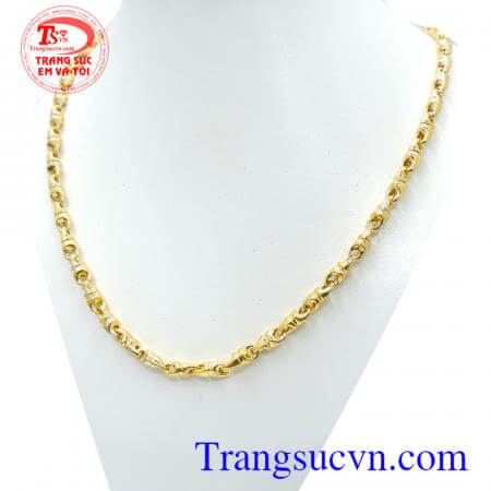 Dây chuyền vòng cổ vàng nam đẹp sang trọng quý phái đối với phái nam