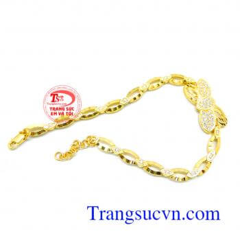 Lắc tay nữ vàng quý phái đảm bảo chất lượng vàng.
