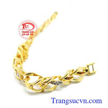 Lắc nữ vàng 10k tinh xảo