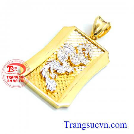 Bán Mặt dây rồng vàng tây đẹp, Mặt dây rồng may mắn tinh tế,rồng nổi 3D,