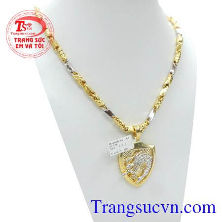 Sản phẩm bộ dây mặt khiên vàng, Bộ Mặt dây rồng vàng là biểu tượng sức mạnh và Quyền lực của rồng vàng