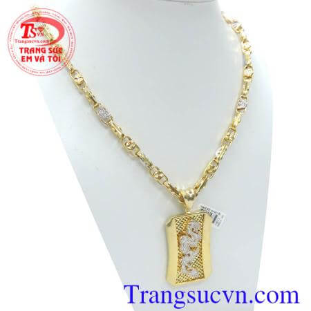 Trang sức bộ dây chuyền vàng rồng
