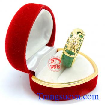 Nhẫn ngọc rồng vàng chất lượng đảm bảo uy tín